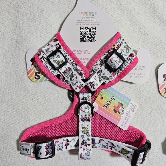 🏷️NWT Disney x Sassy Woof Minnie Mouse & Daisy Duck Dog Harness - Various Sizes - Picture 11 of 15